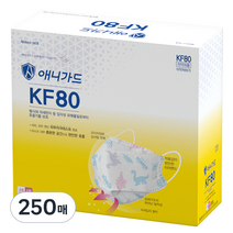 애니가드 공룡 웰빙 황사마스크 뉴 프리미엄 소형 KF80, 50개입, 5개, 다이노