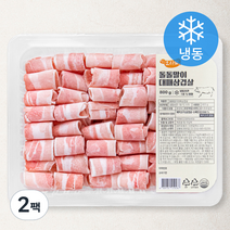 요리락 돌돌말이 대패 삼겹살 (냉동), 800g, 2팩