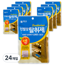 리빙굿 신발장 탈취제 레몬향, 2g, 24개