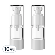 DM 뷰티 휴대용 펌프 스프레이 공병 플랫 진공 15ml, 혼합 색상, 10개입