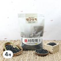 대구상회 국내산 서리태 검정콩, 500g, 4개