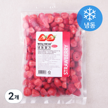 웰프레쉬 슬라이스 딸기 (냉동), 1kg, 2개