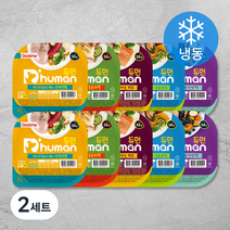 듀먼 강아지 닭가슴살 자연화식 용기형 50g x 5종 x 2p 세트 (냉동), 2세트