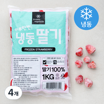 하루한번 딸기 (냉동), 1kg, 4개