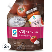 대상 청정원 로제 스파게티소스, 1.2kg, 2개