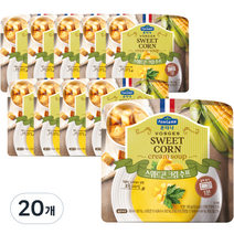 폰타나 스위트콘 크림 전자레인지용 수프, 180g, 20개