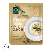 청정원 우리쌀 크림수프, 60g, 4개