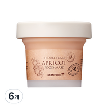 스킨푸드 살구 푸드 마스크 120g, 1개입, 6개