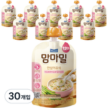 맘마밀 안심이유식 12개월, 아스파라거스와 닭가슴살, 100g, 30개