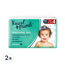 라스칼프렌즈 프리미엄 밴드형 기저귀 유아용 대형 4단계(10~15kg), 88매