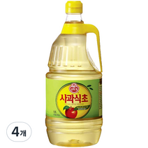 오뚜기 사과식초, 1.8L, 4개