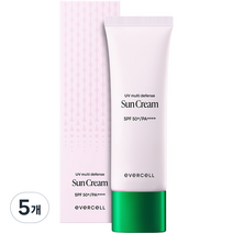 에버셀 유브이 멀티 디펜스 선크림, 45ml, 5개