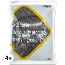 이르카 키론카오 다크 코팅 초콜릿, 1kg, 4개