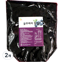 오붐 블루베리 필링잼, 2kg, 2개