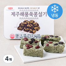 제주해풍쑥콩설기 떡 6알 (냉동), 4개, 240g
