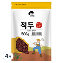 엉클탁 국산 적두 팥, 500g, 4개