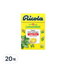 리콜라 레몬민트 스위트 허브 캔디, 40g, 20개
