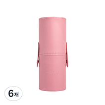 피카소 꼴레지오니 레더 원통 브러쉬 케이스, 연핑크, 6개