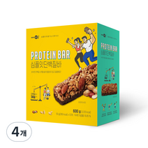 심플잇 단백질바 12p, 600g, 4개