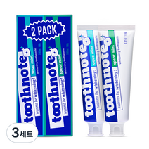 투스노트 미백 치약 아쿠아 민트 + 스피아 민트 2종 세트, 200g, 3개