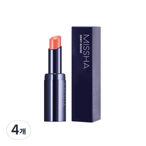 미샤 듀이 루즈 립스틱 3.3g, 멜로우피치, 4개