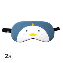 런웨이브 캐릭터애니멀 팩 겸용 수면안대 블루오리, 1개입, 2개