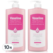 바세린 24h 딥 모이스춰 핸드앤네일 핸드크림, 500ml, 10개