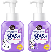샤워메이트 말랑이 버블 핸드워시 블루베리, 500ml, 4개