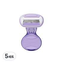 메디치트 수동 미니 여성 면도기 + 케이스, 5세트, 1개