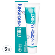 킹피셔 내추럴치약 치약 민트, 100ml, 5개