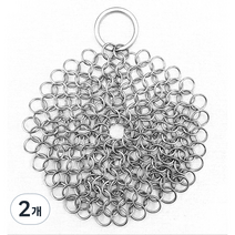 케이라인 반영구 스텐레스스틸 316L 스텐링 수세미, 2개, 1개입