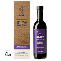 카페베네 콜드브루 콜롬비아 안티오키아 더치커피, 375ml, 4개, 4개