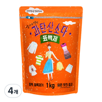 엄마의선택 과탄산소다 표백제, 4개, 1kg