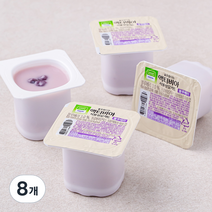 풀무원다논 액티비아 식물성 요거트 컵 블루베리, 8개, 80g