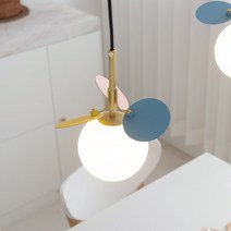 히트조명 토니 1등 펜던트 조명 D1330, 골드 + 믹스