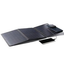 앤커 휴대용 태양광 24W 접이식 고속USB 충전기 3포트 동시충전 아웃도어 캠핑용 배터리, 블랙
