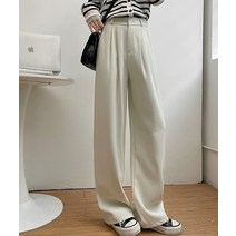 데이소이 여성용 와이드 숏기장 슬랙스