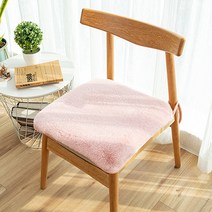 홈 플로우 인조 모피 보들보들 얇은 사각 의자 방석