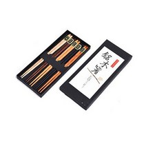 일본식 통나무 5색 젓가락세트 꽈배기형 MP046, 젓가락 5p
