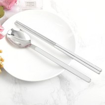 해모 아리아 세라믹 수저 세트 화이트, 1세트, 숟가락 + 젓가락