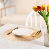 보르티체 테이블매트 4p, 골드, 지름 38cm