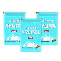 헬로티스 자일리톨 퓨어 캔디, 3개, 60g