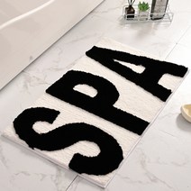 위더홈 물 쏙 레터링 발매트, 블랙