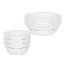 코렐 잉글리쉬가든 공기 3p + 대접 3p 세트, 혼합색상