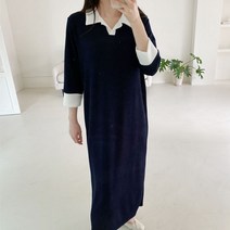 보리맘 배색 카라 여름 임부 원피스 a602