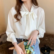 포플러앤씨 플로미 리본 블라우스