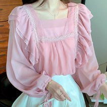 포플러앤씨 엔유에 프릴 블라우스