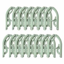 케이에이치 여행용 접이식 옷걸이, 그린, 15개