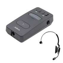 자브라 콜센터 증폭기 + 한귀형 헤드셋 BIZ2300NC Mono, 혼합색상, LINK860(증폭기)
