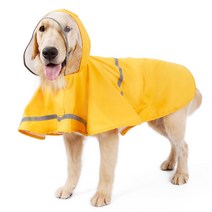 포시럽 반려동물 방수 레인 코트, 옐로우